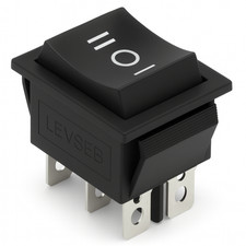 Wippenschalter 2-polig (6 Pin) EIN-AUS-EIN 16A 250V Wechselschalter