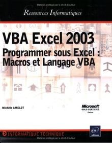 Vba excel 2003 - vba, programmer