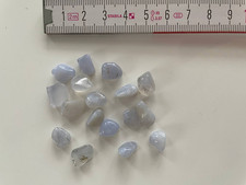 Blauer Chalcedon schöne kleine Trommelsteine Heilsteine 8 - 12 mm A - Qualität