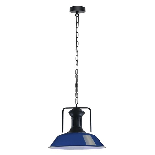 Pendelleuchte dunkelblau 36cm