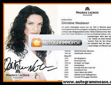 Autograph actor christine - actor, |