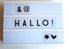 LED Dekolicht, Leuchtkasten, Licht-Tafel von B.K.Licht, mit Buchstaben