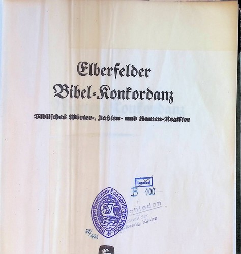 Elberfelder bibel konkordanz - elberfelder, bibel-konkordanz