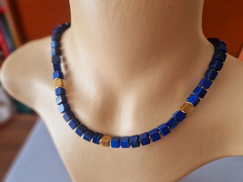 Lapilazuli collier halskette - lapilazuli,