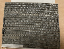 Bleisatz Prägeschrift - mit