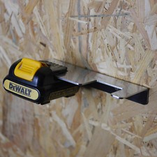 Akku Wandhalter Akku Halterung für Dewalt 10,8V Akkus Edelstahl  2-Fach