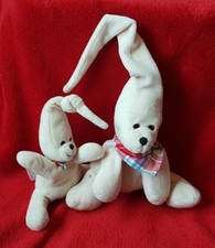 2x Wenatex SLEEPY  BÄR  Zipfelbärchen Mama mit Kind kariertes Tuch unbenutzt TOP