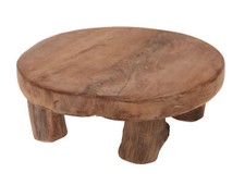 Teak Holz Pflanzenhocker -