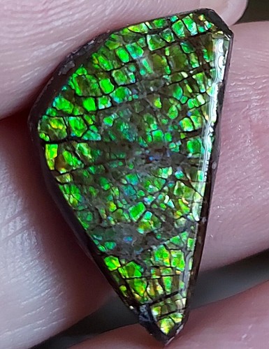 Leuchtend metallic grüner