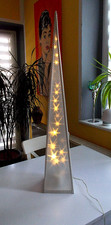 WEIHNACHTEN - 3-D Hologramm Pyramide - Höhe 90 cm - rotierende Sterne m. 24 LED