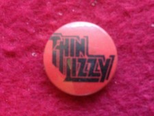 THIN LIZZY AMAZING 1970'S ORIGINAL VINTAGE BUTTON BADGE PHIL LYNOTT