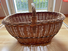 Neu w. Einkaufskorb Marktkorb Weidenkorb Weide Autokorb Tragekorb groß  57x39x40
