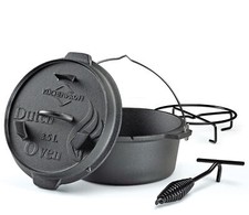 Küchenprofi Dutch Oven 3,5l 24cm BBQ Gusseisen Feuertopf Gusstopf B-Ware