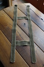 Schöner alter bayrischer Hosenträger aus Hirschleder für die Lederhose [91cm KL]