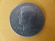 ½ Dollar-Münze von 1971 Kennedy  .
