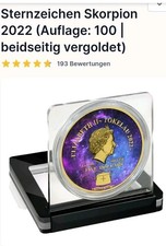 Sammlung 12 Münzen Sternzeichen 999 Silber 24 Kt, 100 St. weltweit limitiert 