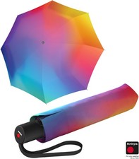 Knirps Regenschirm Damen Taschenschirm A.200 Auf-Zu-Automatik stabil Rainbow