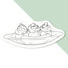 Aufkleber Sticker "Banane