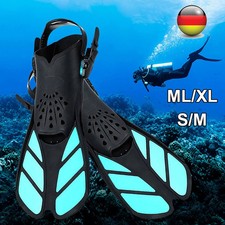 Verstellbare kurze Flossen Erwachsen Schnorchelflossen Schwimm Flossen Gr.36-47