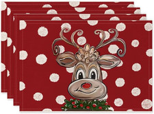 4er Set Platzset Weihnachten