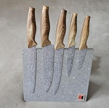 0662) Messer Set 6 teilig Keramik Küchenmesser mit Magnet Ständer  