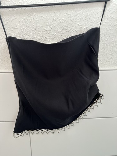 Zara style bandeau top schwarz - top,
