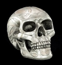 Totenkopf - Silberfarben matt