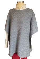 ARAN  ❤️ PONCHO-PULLOVER