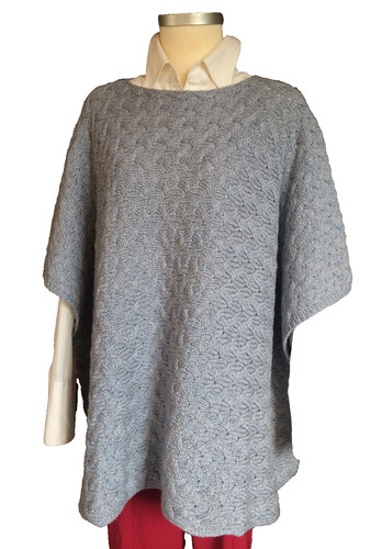 Aran poncho pullover - aran,