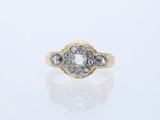 Top Preis Antik Ring 0,50 ct. Diamanten 585 Gold 14 Karat Wert: 2.500,- EUR Deta
