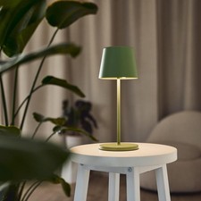 LED Akku Tischleuchte Down warmweiß 3000K Lampe Licht innen außen IP65 Grün matt
