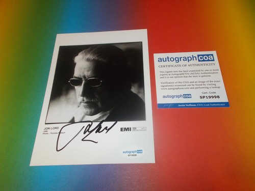 Jon lord deep purple - , signed