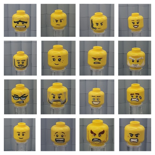 Lego kopf minifig figur - 1x,