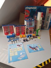 Playmobil 4819 + 7564 Feuerwehrstation Hauptquartier OVP gebr.