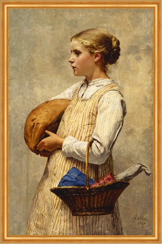 Mädchen mit brot albert - albert, anker
