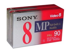 2 x Sony Video8 Camcorder Kassette - 8mm Videocassette P5-90MP