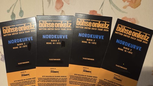 Böhse onkelz tickets - böhse,
