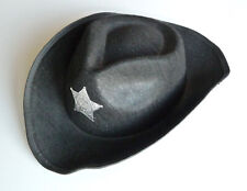 Cowboy Hut Sheriff schwarz Fasching Karneval Mottoparty Verkleidung Kostüm Band