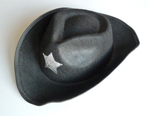 Cowboy hut sheriff schwarz - sheriff,