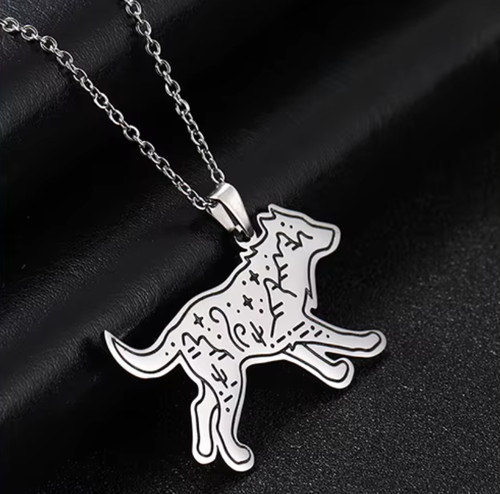 Halskette wolf western - halskette,
