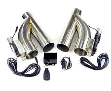 Duales Klappenauspuff-System / 2-er Set, Edelstahl + Fernbedienung, 76mm 3" Zoll