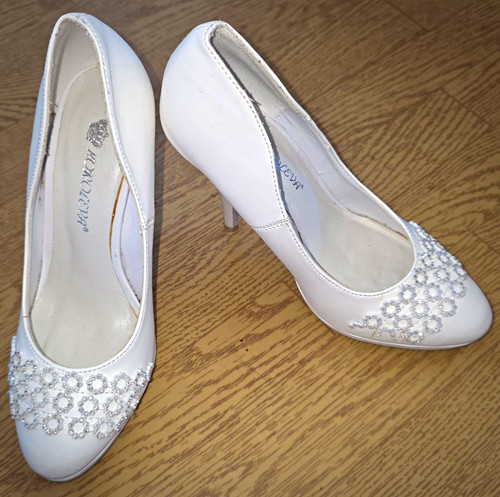 Damen pumps weiß strass - damen,