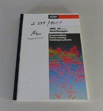 Ersatzteilliste / Teilekatalog Schaeff Mobilbagger HML 40 Serie B Stand 01/1994