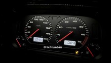 VW Golf 3 1,6 1,4 Tacho ab 20km/h mit Tankwarnleuchte NUR HIER Blau Rot Weiß