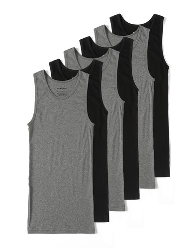 Herren 6pack elastisch tank - 6pack,