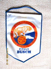 Wimpel  ZIRKUS BUSCH  Staatszirkus der Deutschen Demokratischen Republik  TIGER