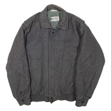 DASH Herren Jacke Grau Wolle M