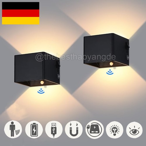 Akku wandleuchte mit - 2/4x,