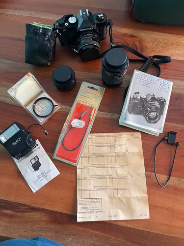 Vintage kamera set revueflex - vintage,