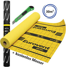 EUROVENT® AKTIV Eine Zweilagige AKTIVE DAMPFBREMSE 1,5x20m=30qm KLIMAMEMBRAN